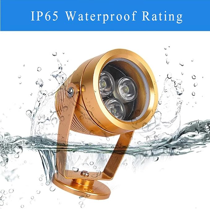 LED Flood Light Outdoor Spotlight IP65 Waterproof Low Voltage Landscape Light for Yard Garden Park Lawn Stadium Floodlight(Warm White6W-AC24V)