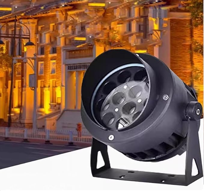 Rotation Spot Lights - Ground LED Landscape Lamp AC 220V Outdoor Buried Lights IP65 Waterproof Garden Tree Light Villa Courtyard LawnYellow 36W