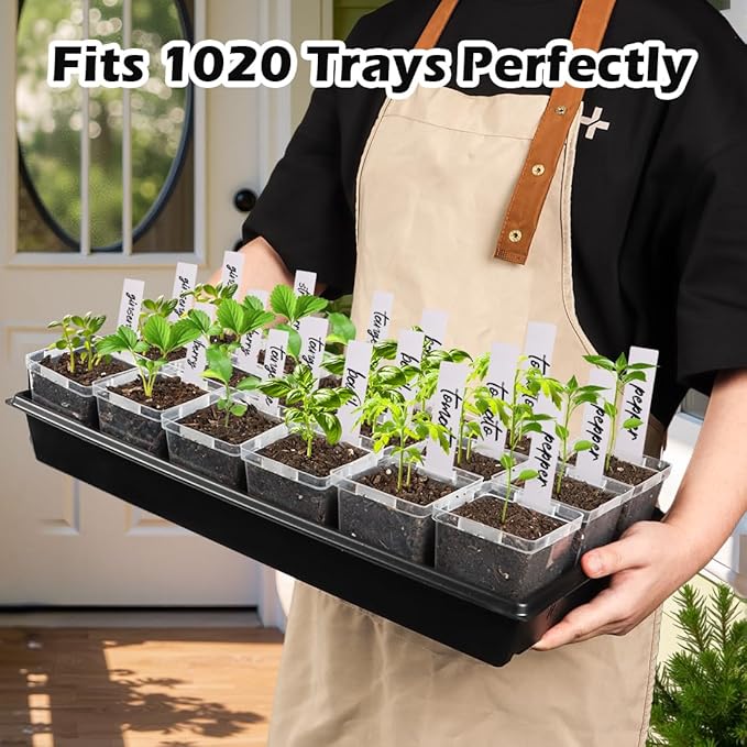 3.3 Inch Clear Nursery Pots with Drainage90 Pack Square Seedling Pots with Plant LablesReusable Seed Starter Pots for Succulents Transplanting Herbs Flowers Tomato Windowsill Gardening