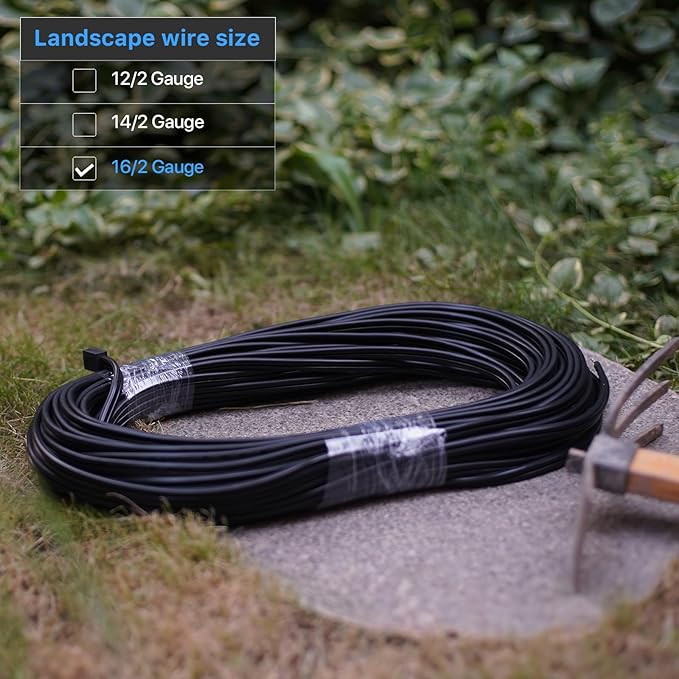 GOODSMANN 8PK Low Voltage Landscape Lighting Kits 3W LED 200 Lumen Spotlight with Low Voltage Transformer 300W 12V-15V AC Output with 100ft 16AWG Cable