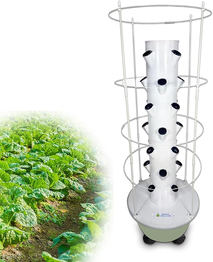 Indoor Herb Tower Hydroponics Growing Systems Hydroponic Setup Garden Detachable Colonization Cups Home Garden Farm Greenhouse B(20Pots)
