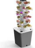 Hydroponic Tower Growing sytem Indoor hydroponic Grow System Vertical Grow Tower 6 Layer 30 Plants Sites with Pump and Movable Water Tank