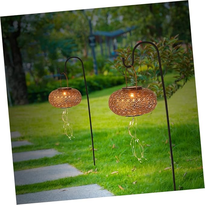 Happyyami Solar Lawn Light Watering Can Solar Garden Decor Rainproof Landscape Lighting