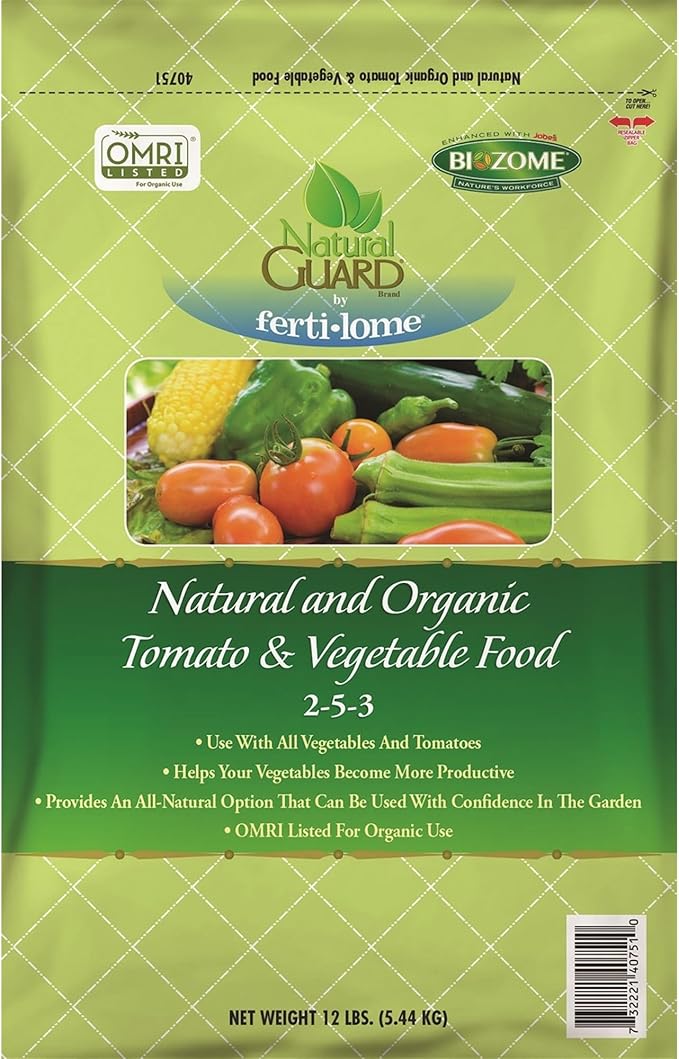 VPG Fertilome Natural Guard Organic Tomato and Vegetable Food 2-5-3 12lbs