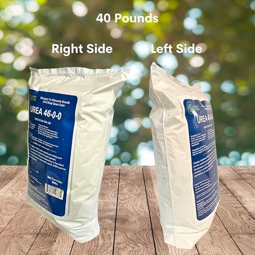 Supply Solutions Urea 46-0-0 Nitrogen Fertilizer to Stimulate Lush Growth and Deep Green Color - Plant Food Plant Fertilizer for Plants Lawn Garden - Bloom Booster for Flowers Fruits (40 Pounds)