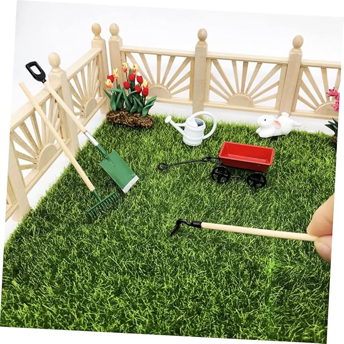 3 Sets Mini Gardening Tool Model Mini Accessory for Creative Decoration and Micro Garden Scenes