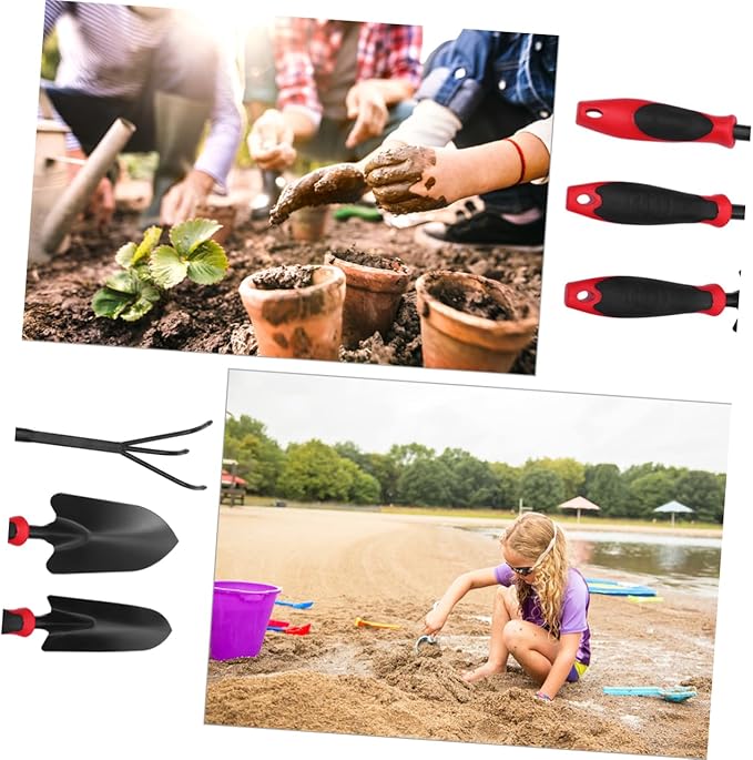 BESPORTBLE 1 Set Gardening Tool with Ergonomic Handles for Transplanting Cultivating and Weeding Durable Rake and Shovel Kit for Adults for Your Garden