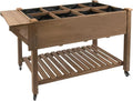 PetsCosset Raised Garden Bed with Lockable Wheels
