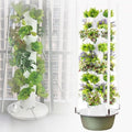 Vertical Indoor Garden Hydroponics Growing System Tower with Hydrating Pump Vertical Planter with LED Light for Herbs Fruits and Vegetables5thfloor