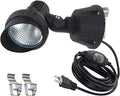 Kiven LED Indoor/Outdoor Waterproof Spotlight Porch Light with 9.84 FT Plug-in Cord 10Watts Plug in Accent Light with Vinly Siding Hooks for Plants Porch Garden(Cool White)