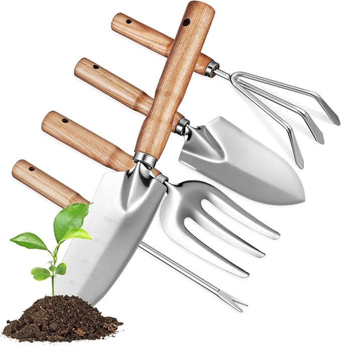 BESPORTBLE 1set Garden Tools Set Trowel Kit Ash Handles for Pruning Digging and Planting Gardening Supplies for Adults