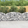 Gabion Basket Silver Galvanized Iron 78.7x11.8x31.5/39.4 inch Durable Metal Planter for Outdoor Garden Landscape Retaining Wall