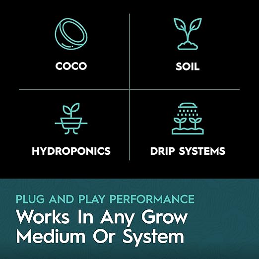 Powder A Vegetative Base Nutrient for Strong Growth Calcium and Nitrogen Water-Soluble and Clean for Hydroponics Soil and Coco 25 lb Bag