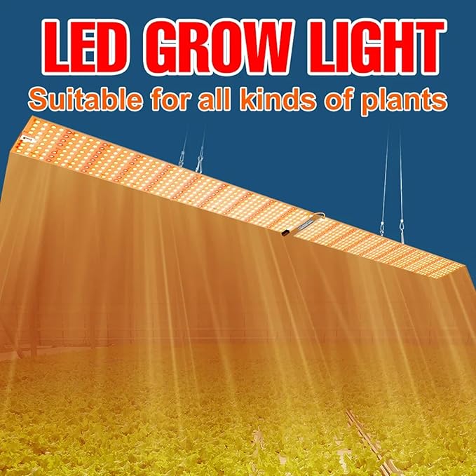 4x4 LED Grow Light Full Spectrum Phytolamp Dimmable Plant Grow Light High PPFD with Veg/Bloom Mode for Indoor Plants Seeding Veg &amp Bloom624 LEDs