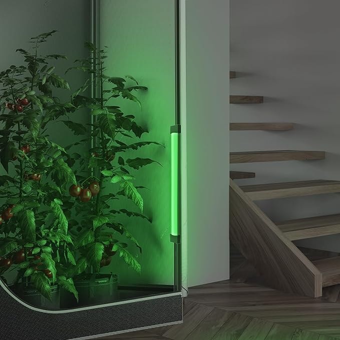 AC Infinity IONBEAM Green Plant Gentle Green LED Work Light Bar 16” Timer Controller Dimmer for Indoor Plants Grow Tents and Grow Rooms