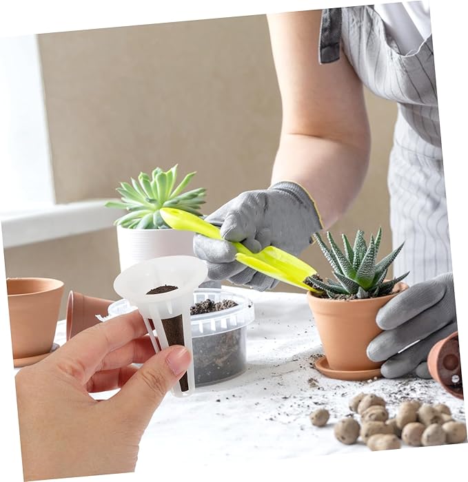 1Set Hydroponic Growing Kit with Grow Baskets Lids and Labels Indoor Gardening Supplies for Seed Germination Humidity Dome for Optimal Growth Environment