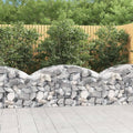 Gabion Basket Silver Galvanized Iron 59.1 x 19.7 x 31.5 in Rectangular Outdoor Garden Wall Planter Box for Landscaping Durable Weather-Resistant Raised Garden Bed