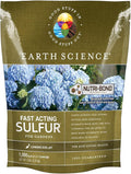 Earth Science Fast Acting Sulfur Granules – 5lb – Reduces Soil pH and Nutrient Runoff Improves Growth &amp Color for Acid-Loving Plants Long-Lasting Lawn Care Supplement