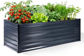 Galvalume Raised Garden Bed 8x4x1.95FT–3X Rust Resistant Aluminum-Zinc Steel466 Gallon Extra Deep Metal Planter Box Heavy Duty Outdoor Vegetable Garden Bed for Tomatoes Potatoes &amp Root Crops