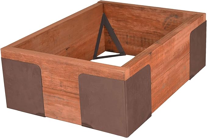 Garden Bloom 11029BL Instabrace Raised Garden Bed Corner Brackets No Size Brown