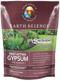 Earth Science Fast Acting Gypsum Granules—5 lb— Soil Conditioner Adds Calcium Repairs Salt Damage &amp Root Growth with Nutri-Bond Runoff Reduction Technology