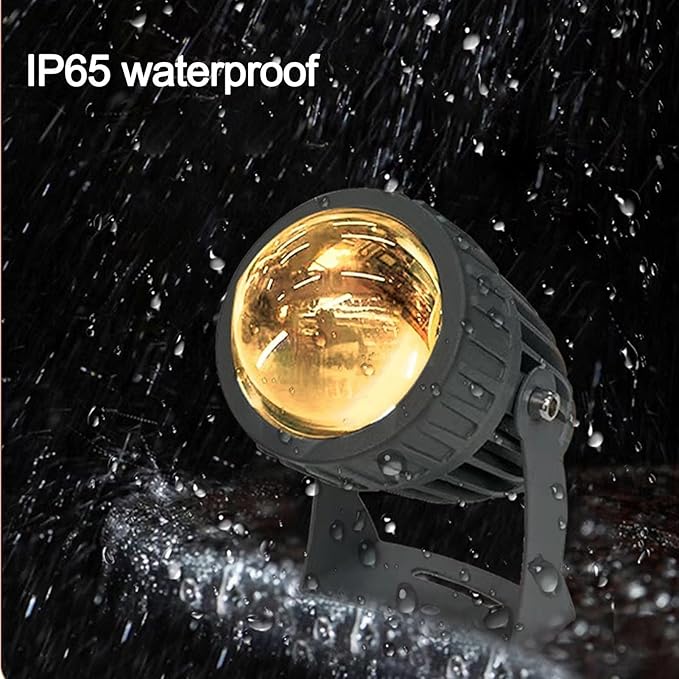 10W LED Wall Washer Rotation Spot Lights Narrow Beam Spotlight Long Range LED Floodlights IP65 Waterproof Outdoor Architectural Landscape Lighting Beam Spotlight(White)