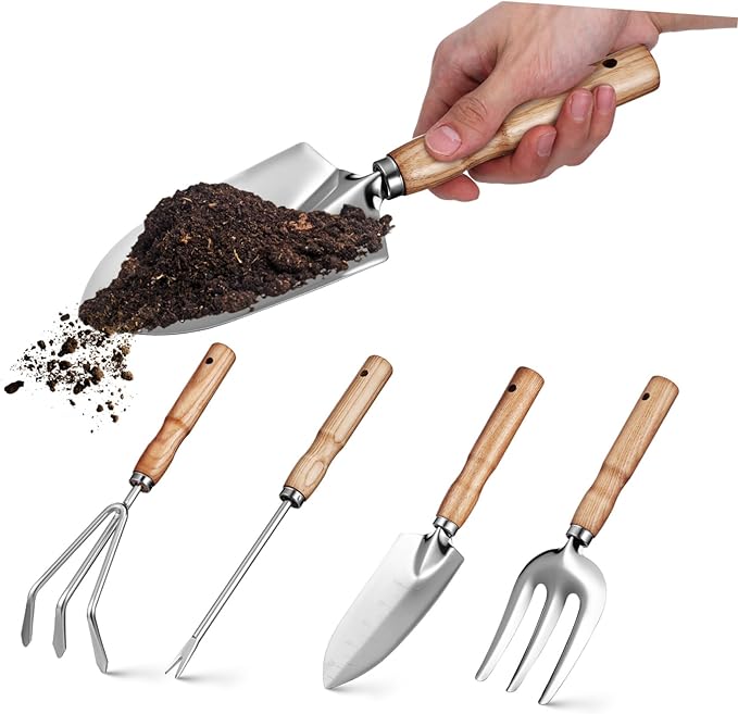 balacoo Gardening Tool Kit Women Garden Tools Set Push Pull Hoe Material Trowel Set for Care
