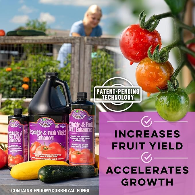Microbe Life Hydroponics Additive Kit Includes One 16-Ounce Bottle Each of Photosynthesis Plus Foliar Spray &amp Root Dip and Vegetable and Fruit Yield Enhancer Use with Any Feeding Systems