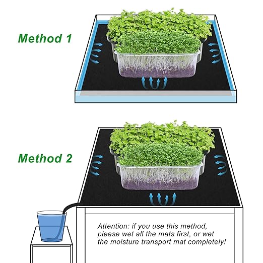 3 Pack Automatic Plant Watering Mat 3mm Self Watering Capillary Mat Wicking Mat with 30 Pcs Plant Labels Vacation Plant Watering System for Greenhouse Hydroponics Indoor Potted Plants39.4 x 47.2