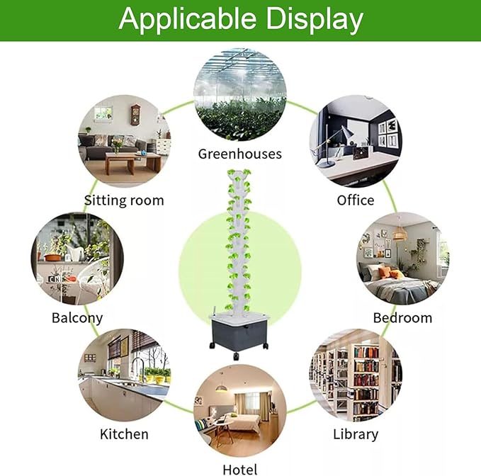 Hydroponics Growing System Hydroponics Tower Garden Hydroponic Growing Sys Aeroponics Growing Kit for Fruits and Vegetables for Fruits and Vegetables