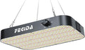FECiDA 1200W Equivalent LED Grow Light 130 Watt Power Draw Full Spectrum Grow Lights for Seed Starting Seedlings Veg Bloom 0–100% Dimmable Daisy Chain Quiet Cooling Fan