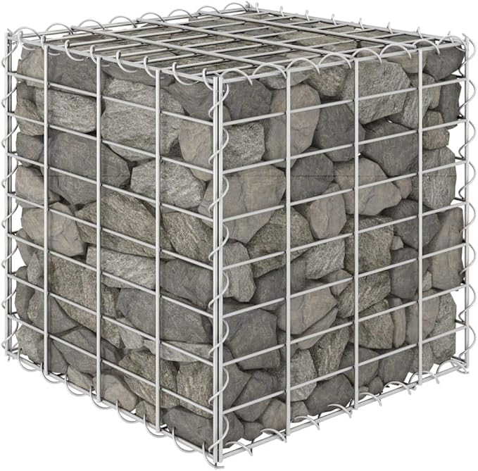 YAFF Cube Gabion Raised Bed Steel Wire 15.7x15.7x15.7