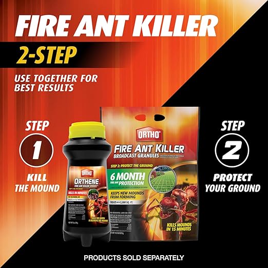 Ortho Orthene Fire Ant Killer1 – Mound Treatment Outdoor Ant Killer Kills Queens No Watering Needed Treats up to 162 Mounds 12 oz. (2-Pack)