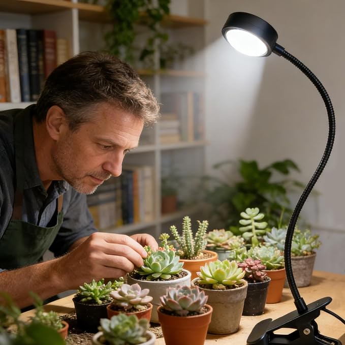 Grow Light - 10W LED USB Powered Light for Daylight Simulation | Indoor Potted Plants Grow Lamp - for Home Bedroom Greenhouse Tent Desk Shelf Pot