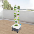 Hydroponics Growing System 50 Plants Indoor Vertical Tower Garden System Kit with Wheels Rolling Vertical Hydroponic Tower Indoor Smart Garden and Outdoor Garden Kit for Home Gardening Lover