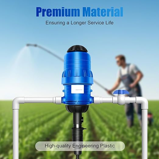 Automatic Drip Irrigation Injection KitAdjustable Automatic Fertilizer Injector Water Powered Chemical Liquid Doser Dispenser Drip Irrigation Injector Dosing Pump for Industry Garden Hose Livestock