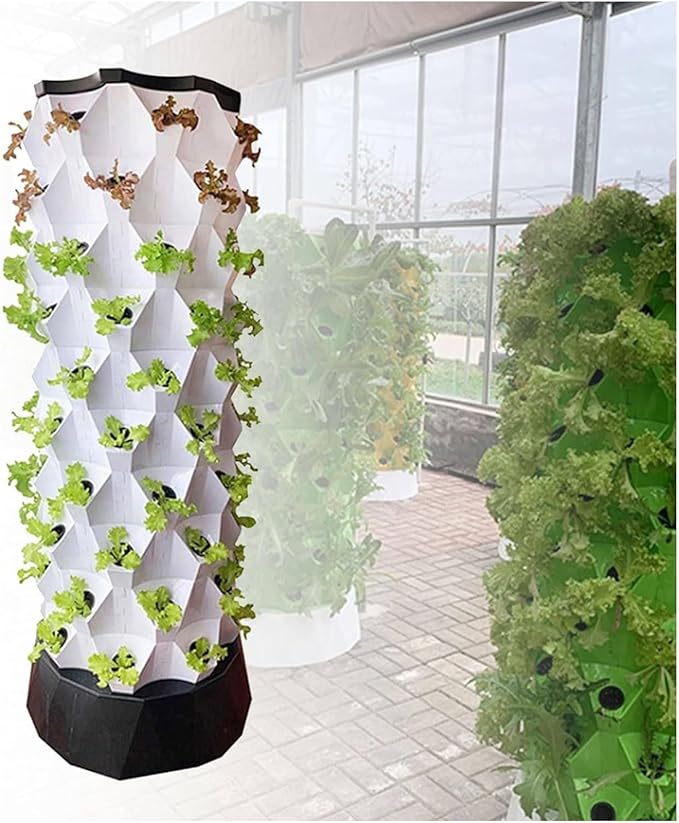 Hydroponics Growing SystemABS Material + Timer Intelligent Vegetable Growing Machine - Hydroponic Growing System for Fruits and Vegetables GYL24824(Color:Size:64Pots)