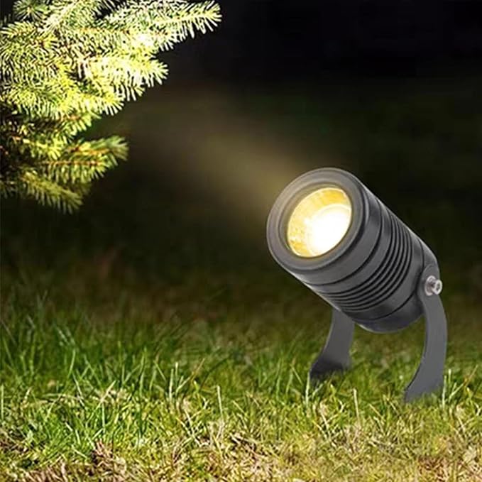 Rotation Spotlight IP67 Waterproof LED Landscape Lights LED Beam Wall Washer Spotlights Long Throw Narrow Beam for Outdoor Building LightingRed 3W(DC24V)