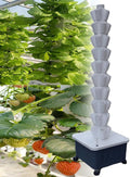 Soilless Cultivation Hydroponic Planting ColumnsVertical Hydroponics Garden Grow TowerHydroponics Growing TowerVertical Tower Planters White-10-layer