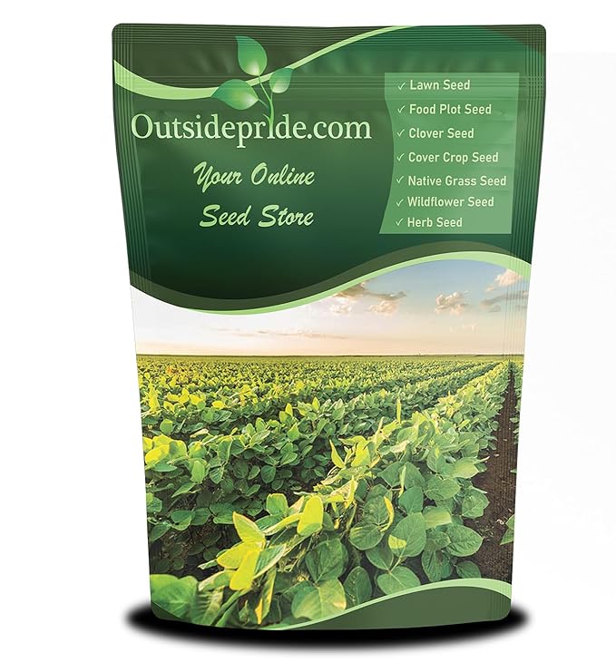 Outsidepride Soybean Seeds - 50 lbs High-Protein &amp High Yield Heirloom Variety Soy Beans Ideal for Oil Processing Forage Animal Food Plots &amp Wildlife Feed for Poultry &amp Other Farm Anim