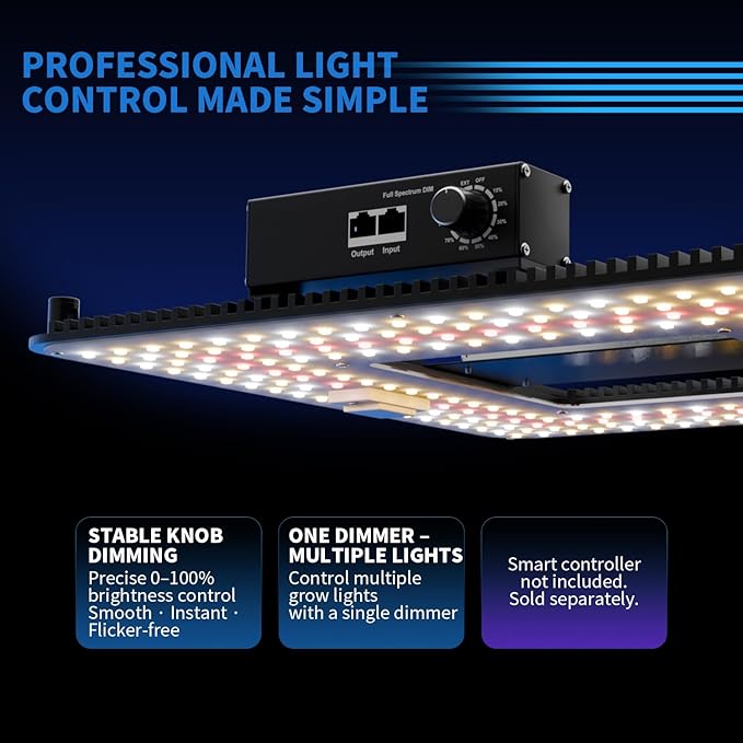 240W LED Grow Light with LM301H EVO &amp Smart Control Dimmable Full Spectrum Plant Growing Lamp for 4x2 ft Tent Timer &amp Sunrise/Sunset Simulation High Yield for Veg &amp Bloom