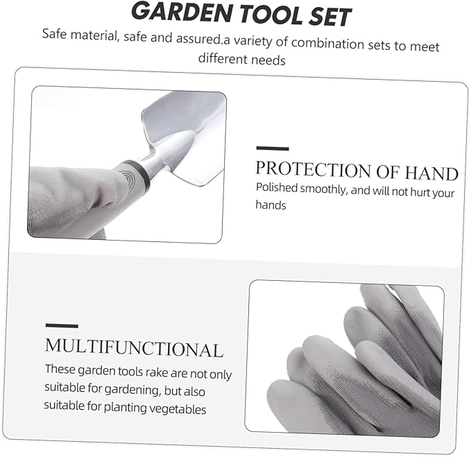 Aluminum Alloy Garden Tool Set with Storage Pouch Lightweight Durable Hand Tools for Planting and Soil Loosening Ergonomic Design for Easy Use for Gardening Enthusiasts