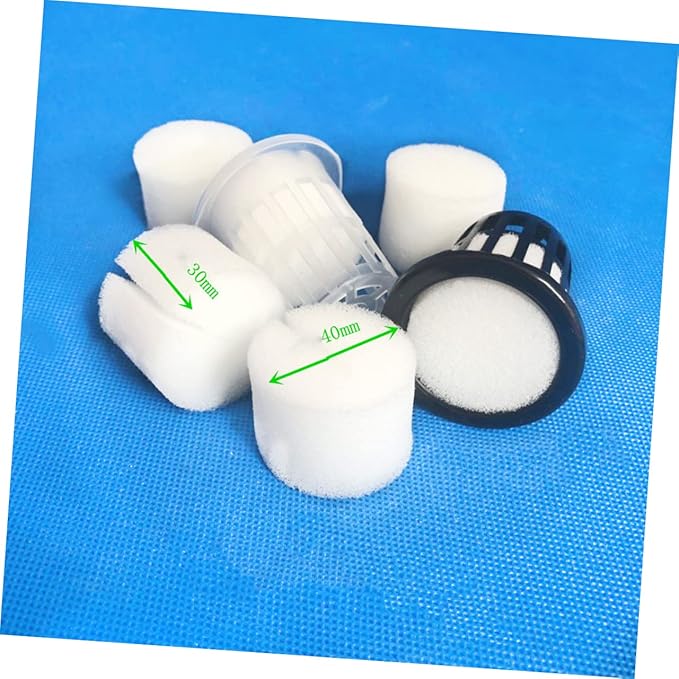 1Set Hydroponic Planting Tray Soil Floating Sponge Kit with Cylinder Sponge Cups Planting Baskets for Greenhouse Vegetable Cultivation
