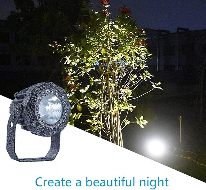 Led Spotlights - AC220V Outdoor LED Garden Light IP65 Waterproof Exterior Wall Lighting Engineering Lights Landscape Lighting for House Lawn Courtyard Park Tree Light(Yellow20W(ac220v))