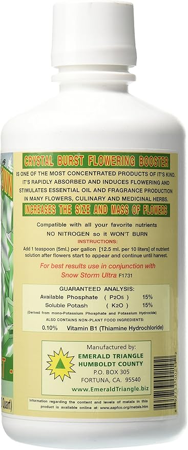 Emerald Triangle ETBURSTQ Crystal Burst Fertilizer 1 Quart