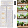 Grow Lights for Indoor Plants 882 LED Full Spectrum Plant Light 6 Panel for Growing Seedling Starting Slim Grow Lamp with UL Adapter 6/12/16H Timer 3 Light Modes 5 Dimmable