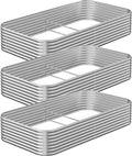 3 Pack Raised Beds for Gardening Corrugated Galvanized Steel Raised Garden Bed Outdoor Metal Above Ground Garden Bed for Vegetables and Flowers-3x2FT