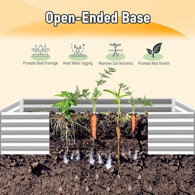 6x3x1Ft Extra-Thick Galvanized Steel Raised Garden Bed with CoverOutdoor Metal Planter Box Kit Mini Greenhouses with 2 Large Zipper Windows Dual Use (Clear) (6x3x1Ft)
