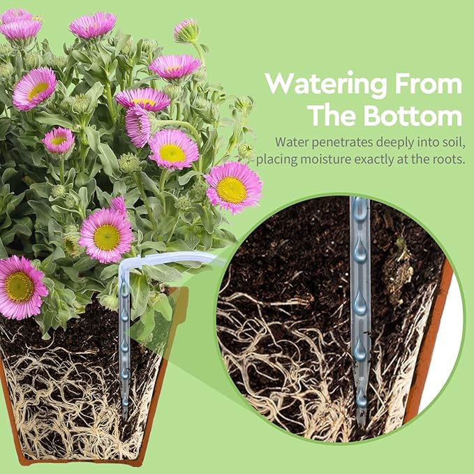 Upgraded DIY Automatic Drip Irrigation Kit 15 Potted Houseplants Support Indoor Watering System for Plants with Digital Programmable Water Timer