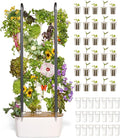Gardyn Home 4 Vertical Hydroponics Growing System Kit - 30 Non-GMO Plants Herbs Vegetables - Smart Tower Garden Hydroponic Herb Garden Planter Indoor Kit - Indoor Gardening System w/LED Grow Lights